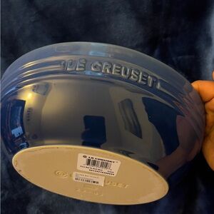 Le Creuset Blue Stoneware Bowl  2.9L oval multi bowl new with tag